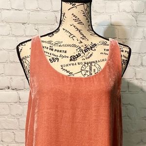 J. Crew Velvet Peach Tank